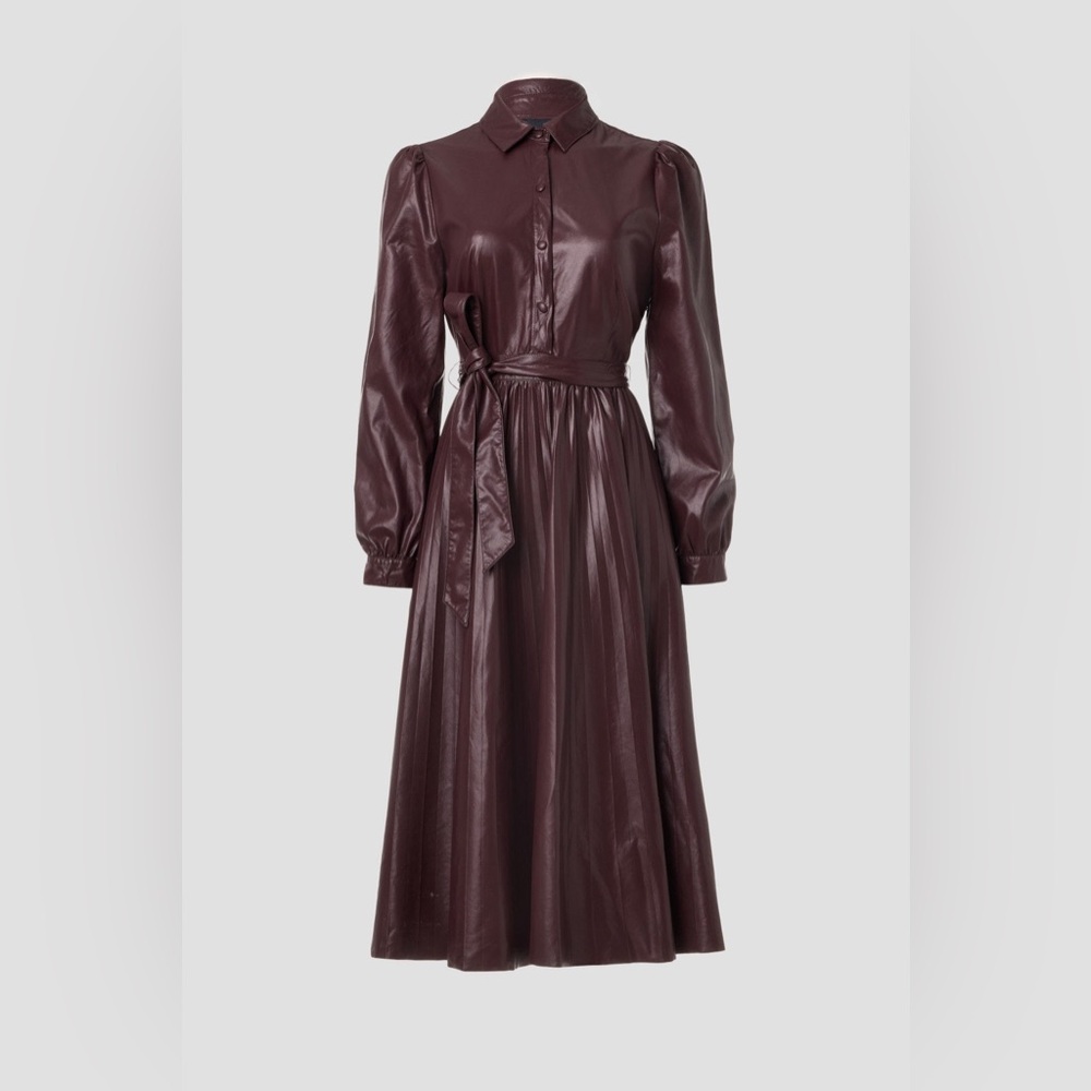 Peter Som Deep Brown Long-Sleeve Dress
